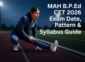 MAH B.P.Ed CET 2026 fitness and study themed exam preparation image